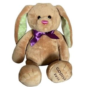 GUND Easter Bunny Rabbit Plush GODIVA 2015 Stuffed Toy 13"